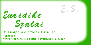 euridike szalai business card